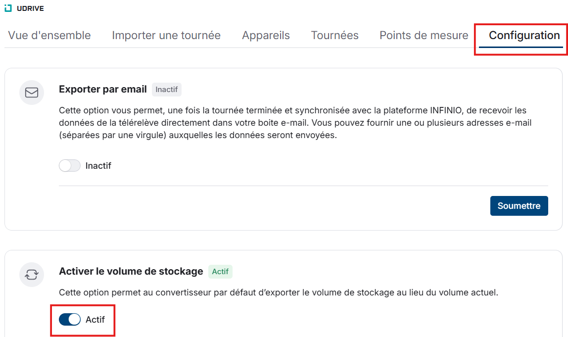 Enable storage volume fr